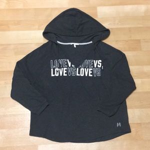 💕 VS V-neck Hooded Sweatshirt